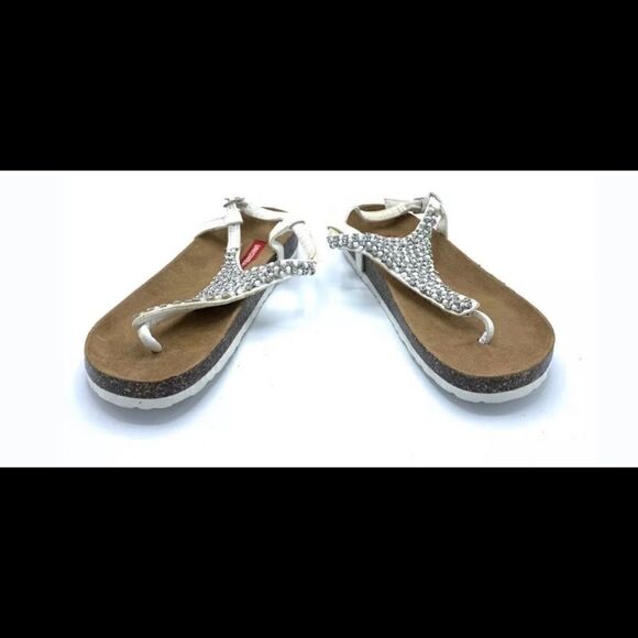 💥💦Union Bay  Pearl Rhinestone  Ankle strap sandals🛍️Size: 6.5 M - Picture 2 of 6